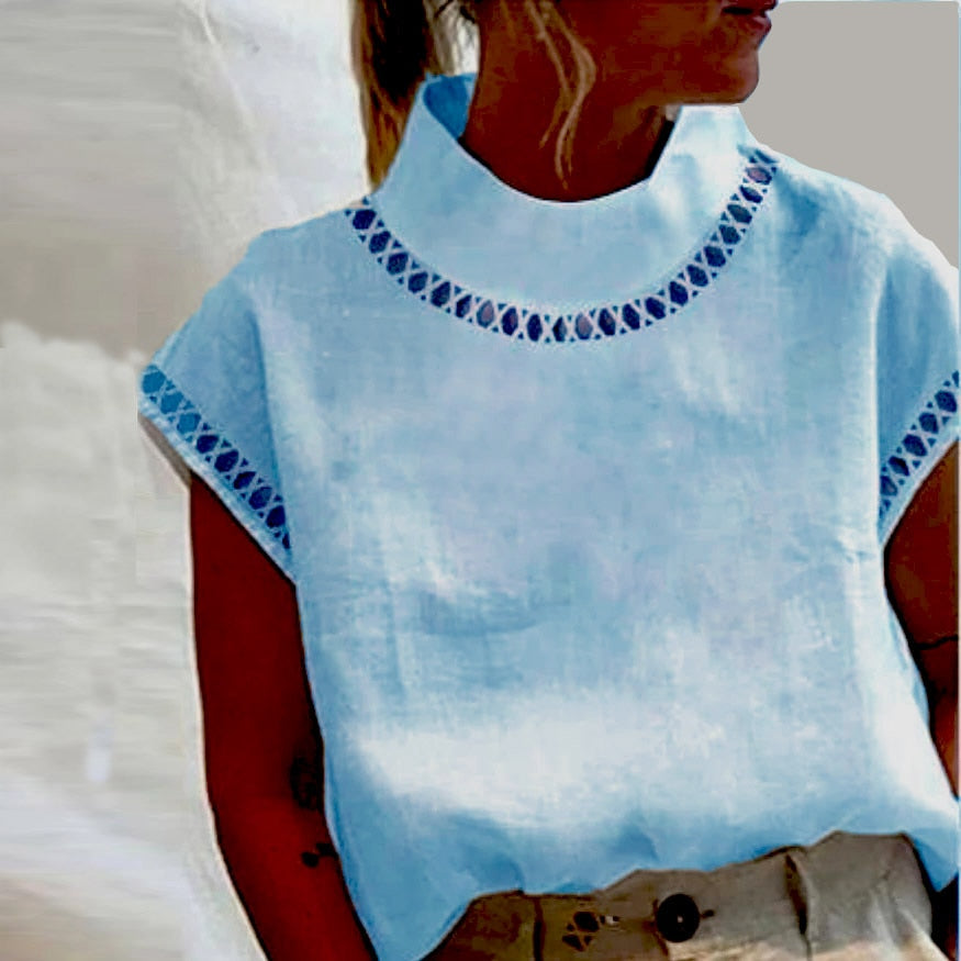 NICOLETTE BLOUSE light blue