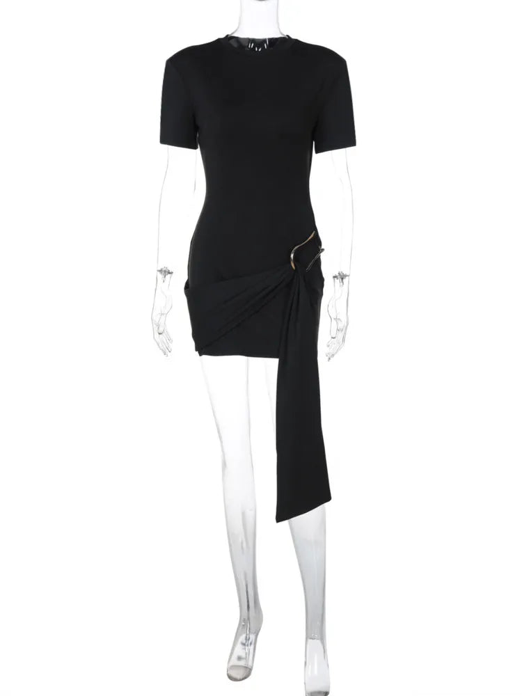 Kurzärmliges Minikleid
