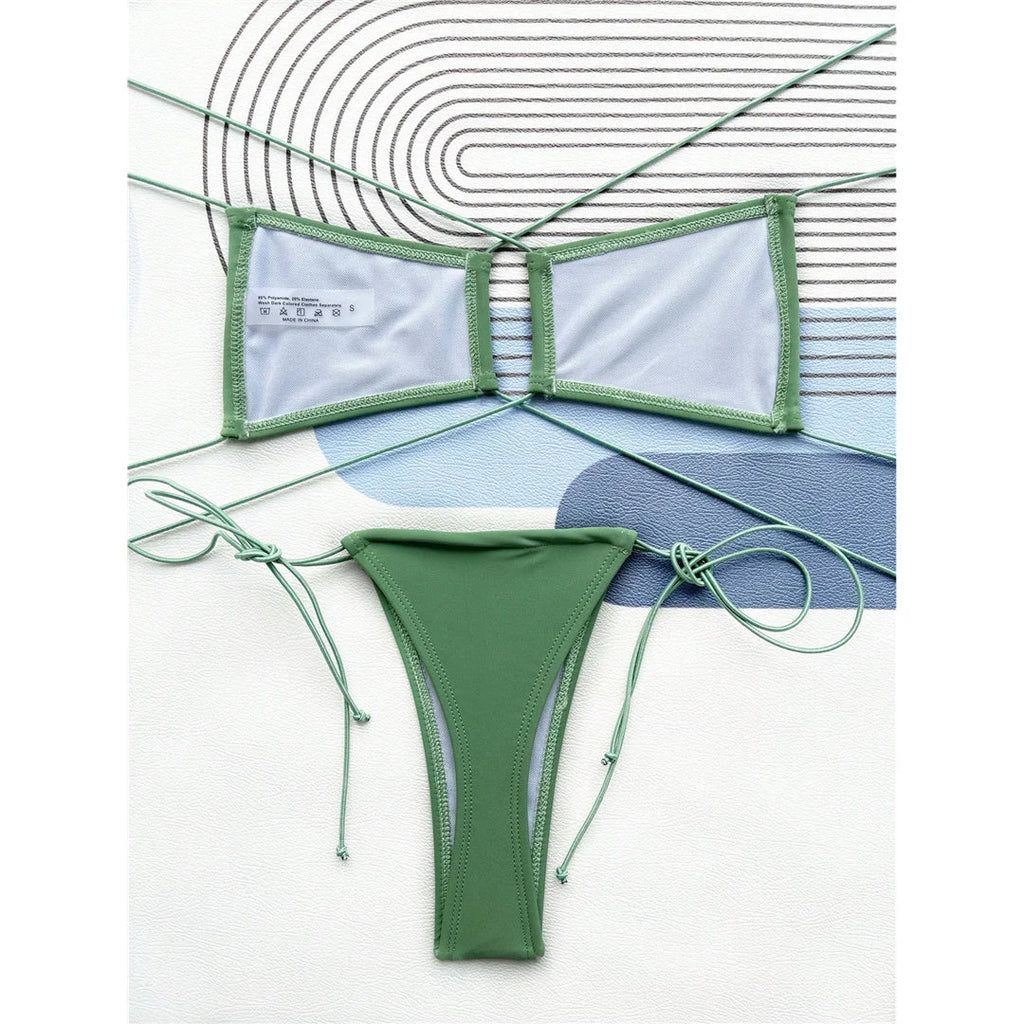 Halter Micro Thong Bikini Set