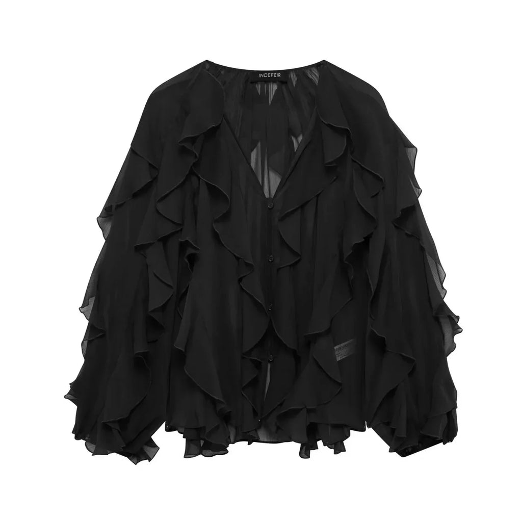 LANNA BLOUSE black