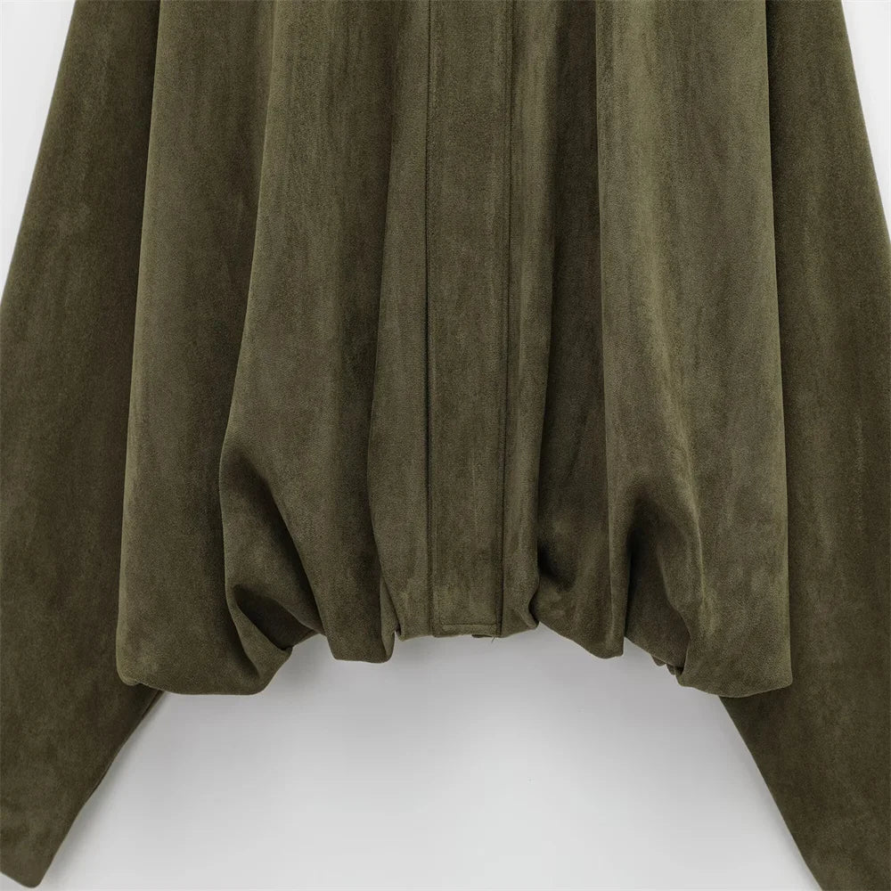 Damenjacke aus Wildlederimitat