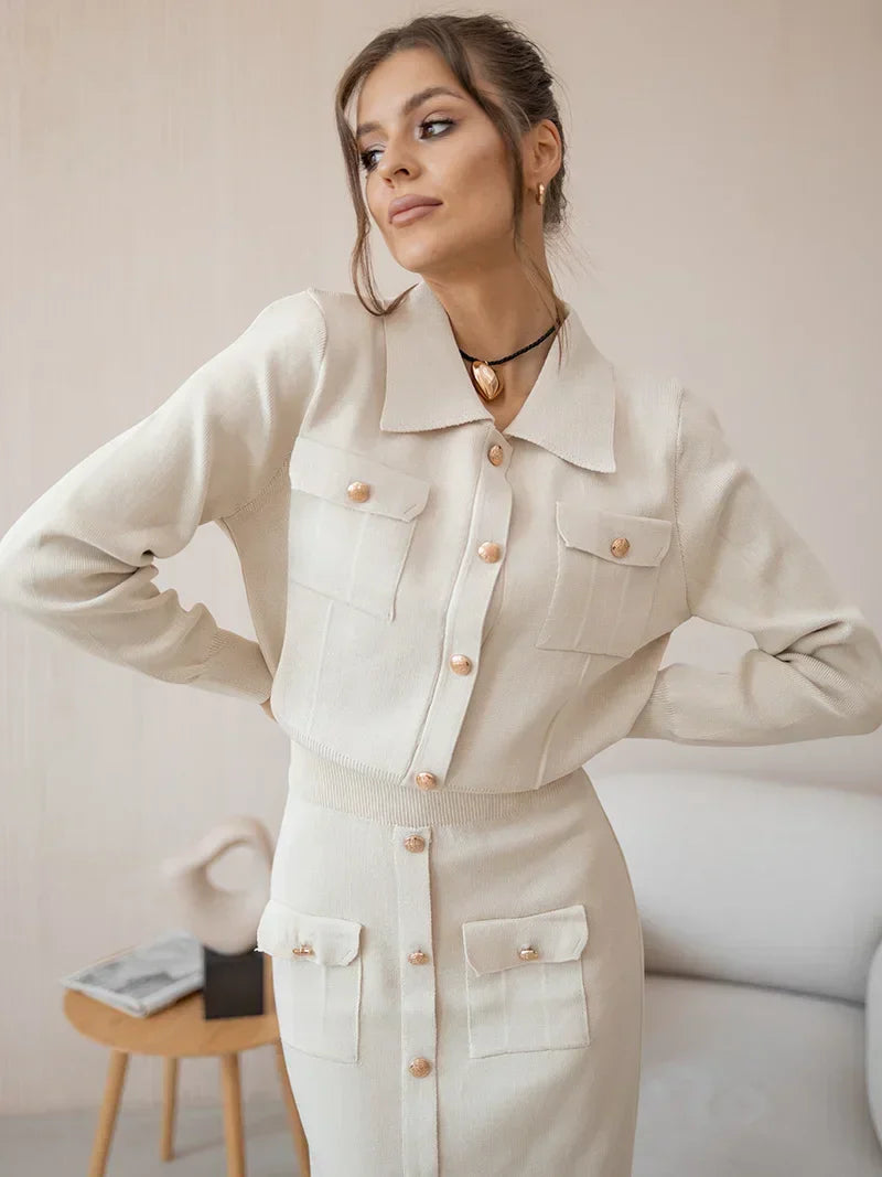 NASIRA 2 PIECES SET White One Size
