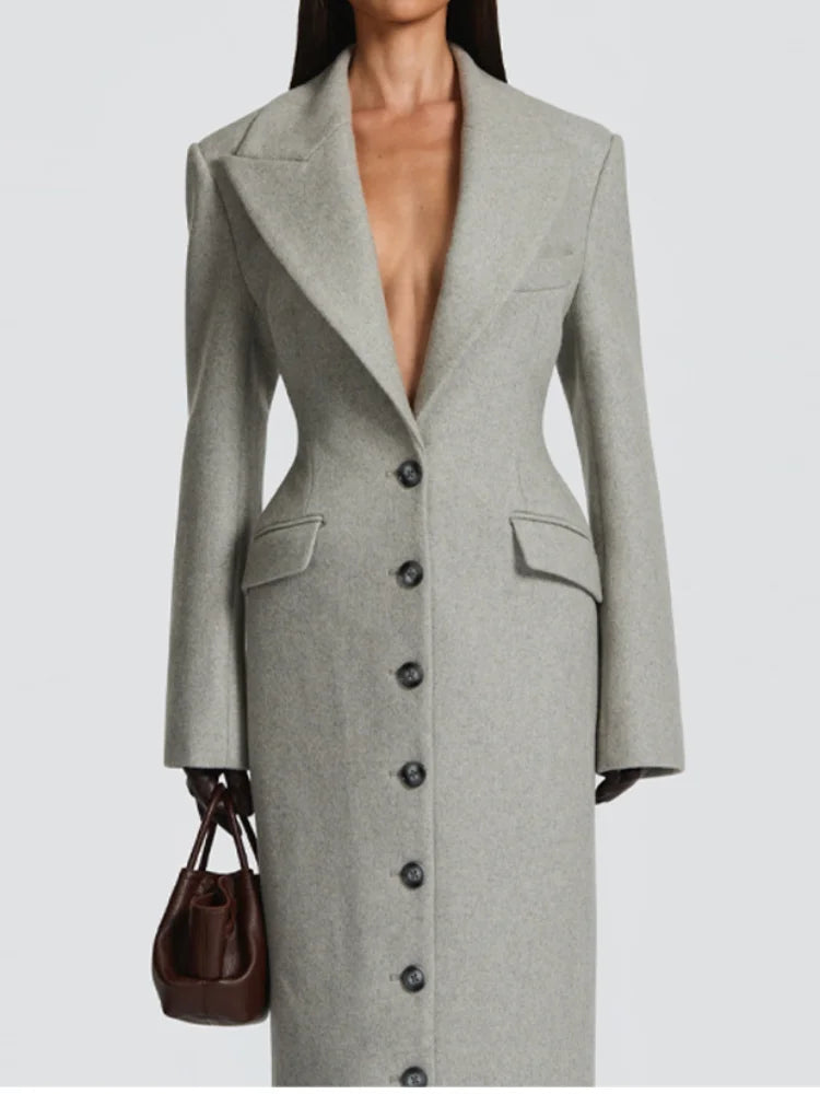 Women’s Slim Fit Long Coat