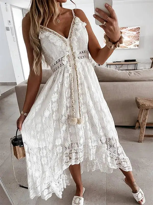 CELINA DRESS White