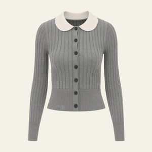 The Brunell Grey Heritage Cardigan Grey
