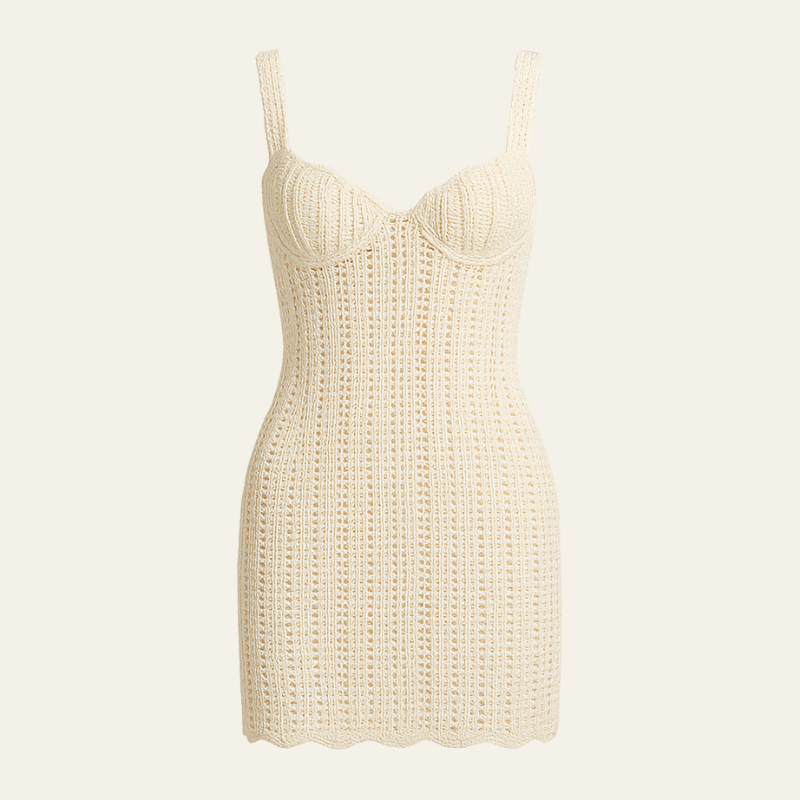 The Certaldo Crochet Mini Dress