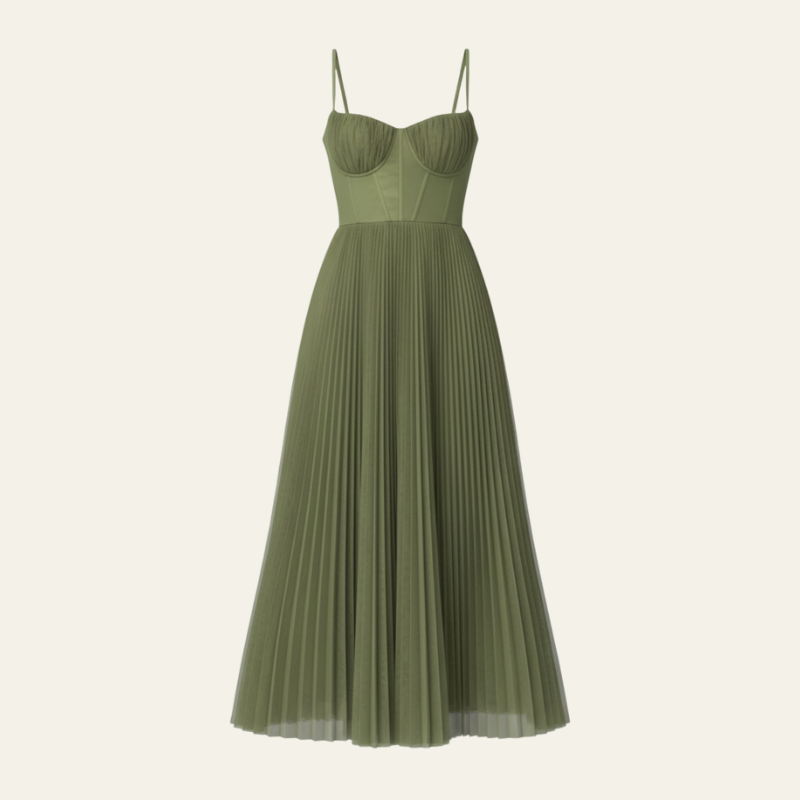 The Amalfi Narrow Corset Strap Dress