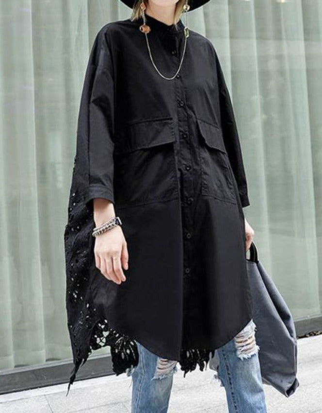 LETICIA LONG SHIRT black