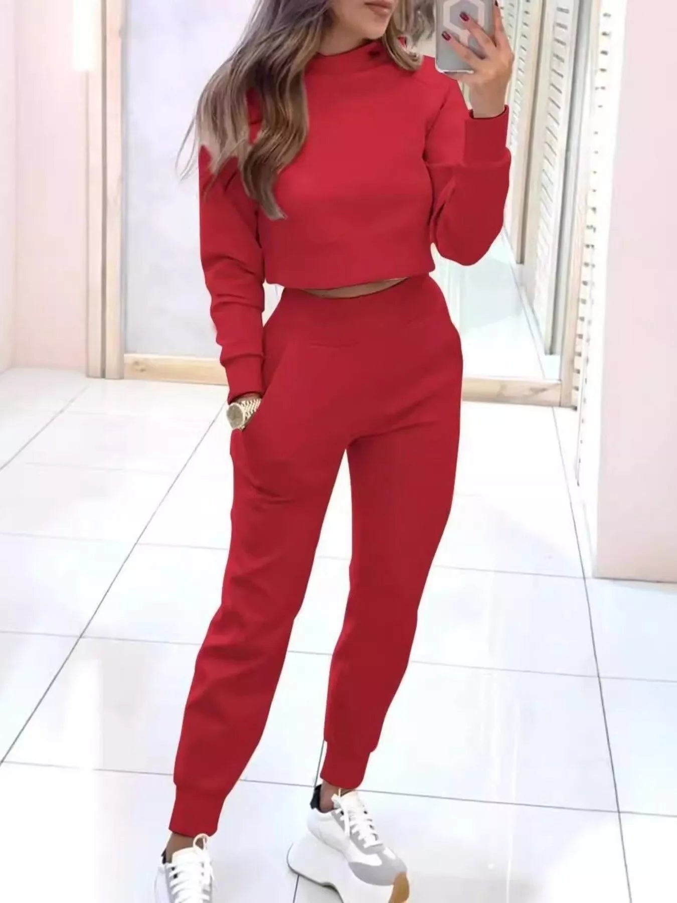 Luxe Lounge Set – Cropped Fit & Sculpt Joggers