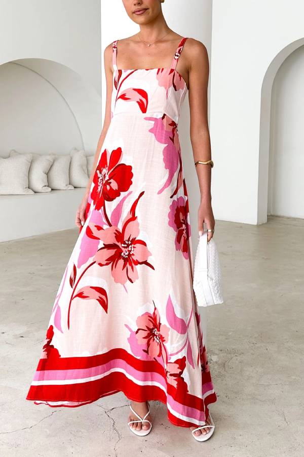 Sling Swing Dress Multicolor