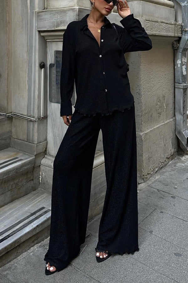 Jessie Metallic Thread Suit