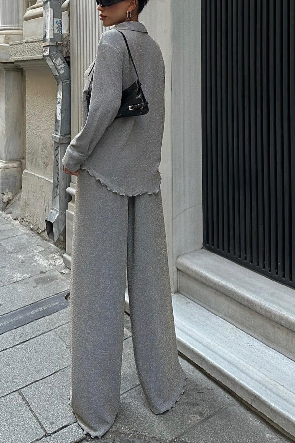 Jessie Metallic Thread Suit