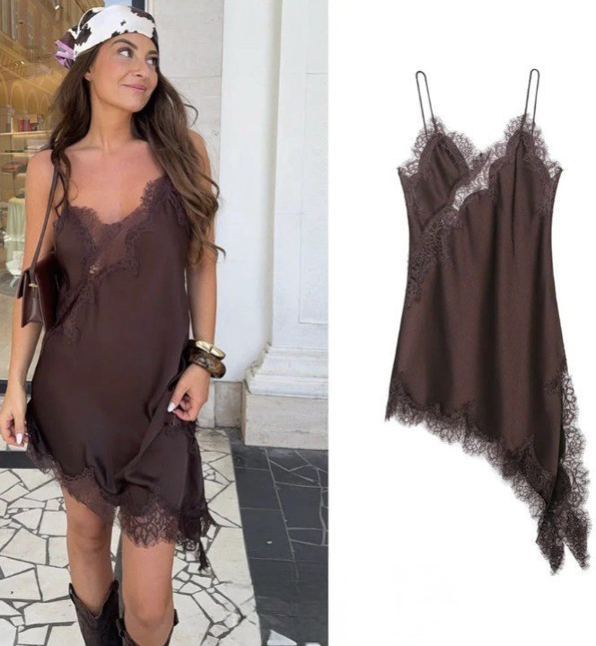 ROCKSA DRESS Long Brown