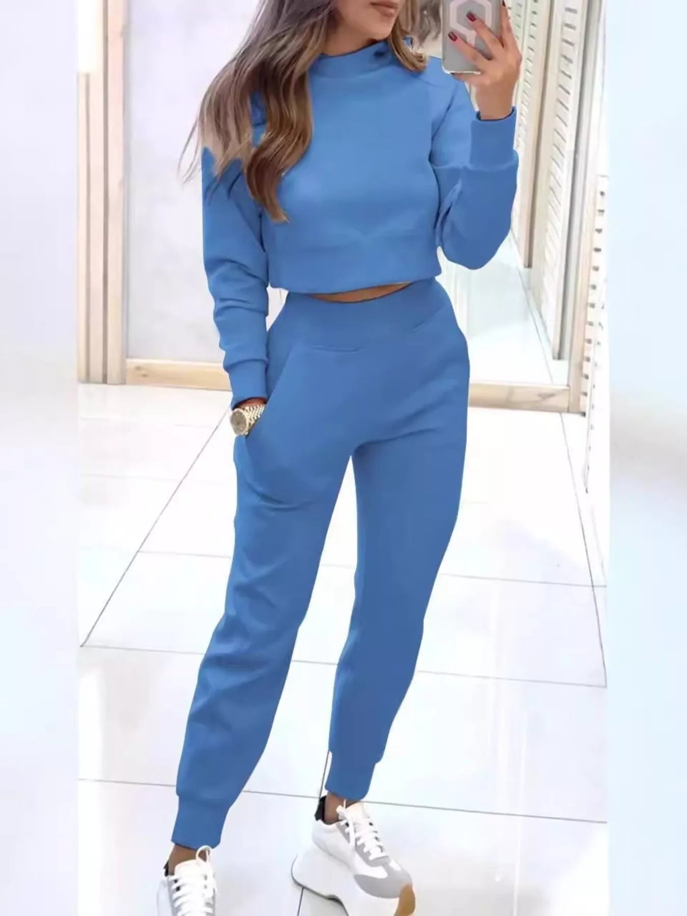 Luxe Lounge Set – Cropped Fit & Sculpt Joggers