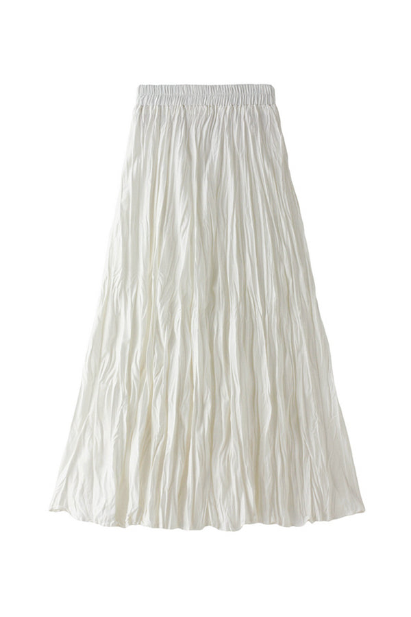 A-line mid-length winter skirt with sweater 2 one size