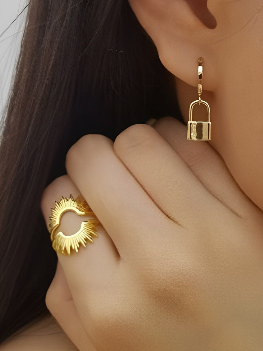 Daisy Sunflower Ring Gold one size