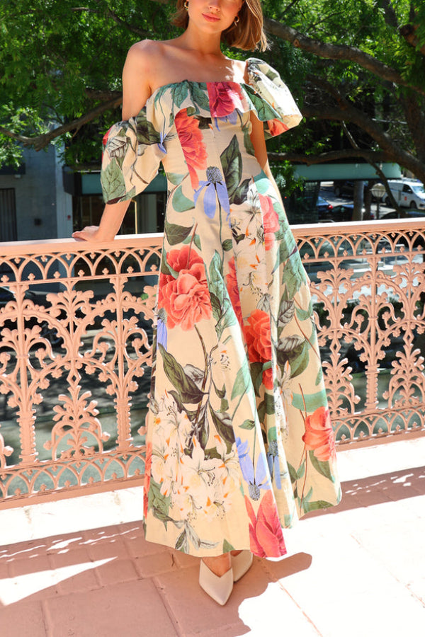 By Nicola Paradiso Maxi Dress in Primavera Print Primavera Print