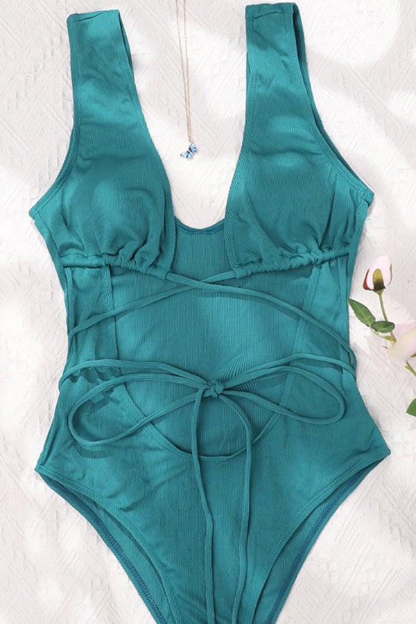 Hollow Strap Hollow One-piece Swimsuit