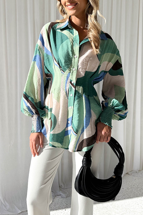 Autumn and winter long-sleeved fashionable and versatile tops Green