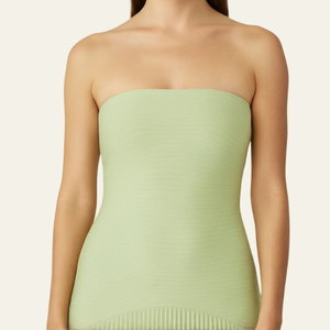 The Valencia Sleeveless Drop-Waist Maxi Strapless Dress