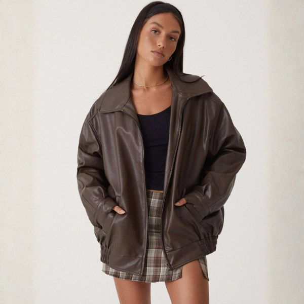 The Vienna PU Zip Jacket