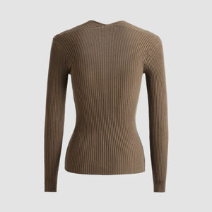 The Novara Cut Out Ribbed Sweater