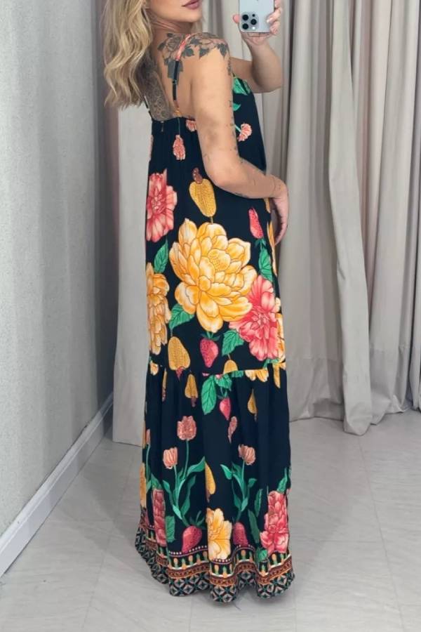 Sexy suspender long skirt for women