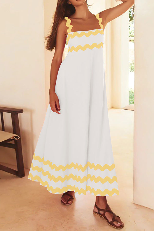 Slim vacation skirt, high-end suspender dress