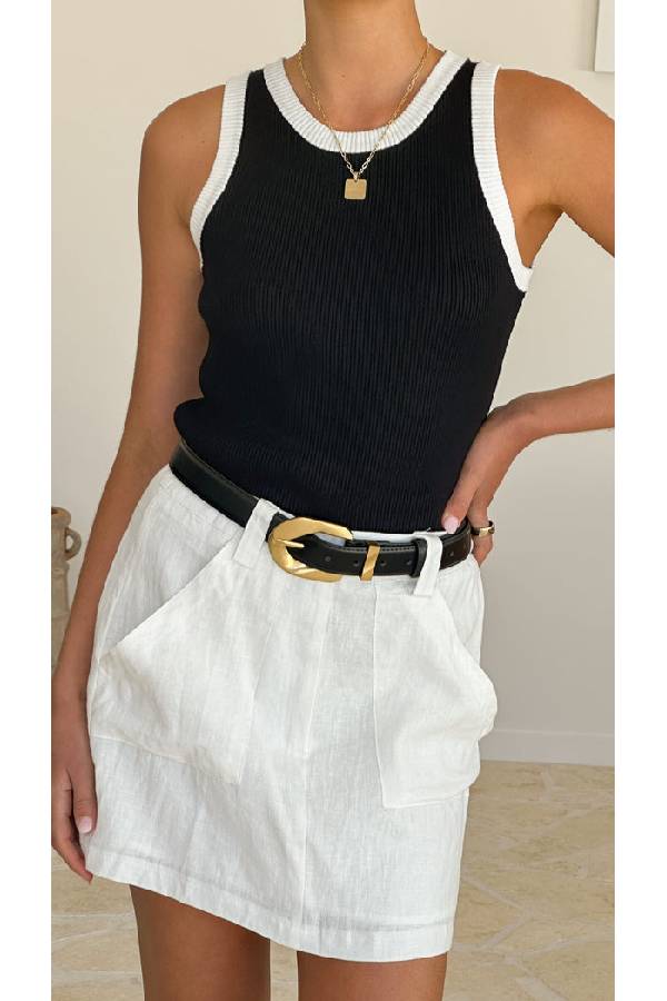 Singlet - Black / White