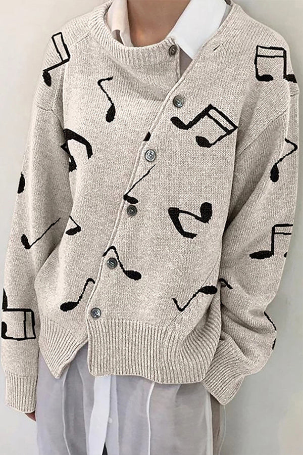 Casual Solid Make Old Buttons O Neck Outerwear White M