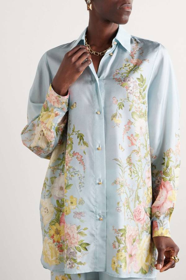 Waverly Printed Silk Shirt Multicolor