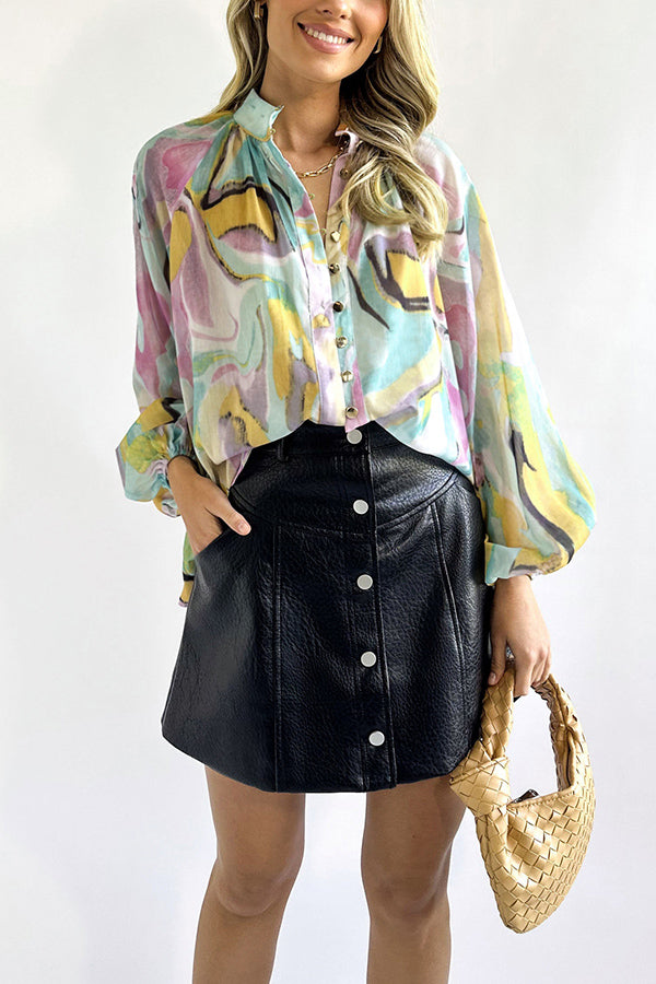 Personalized fashionable V-neck women's shirt