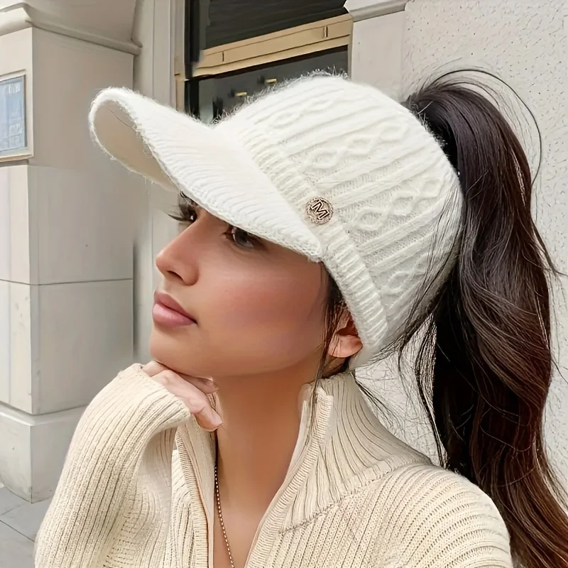 High Pony Knit Visor