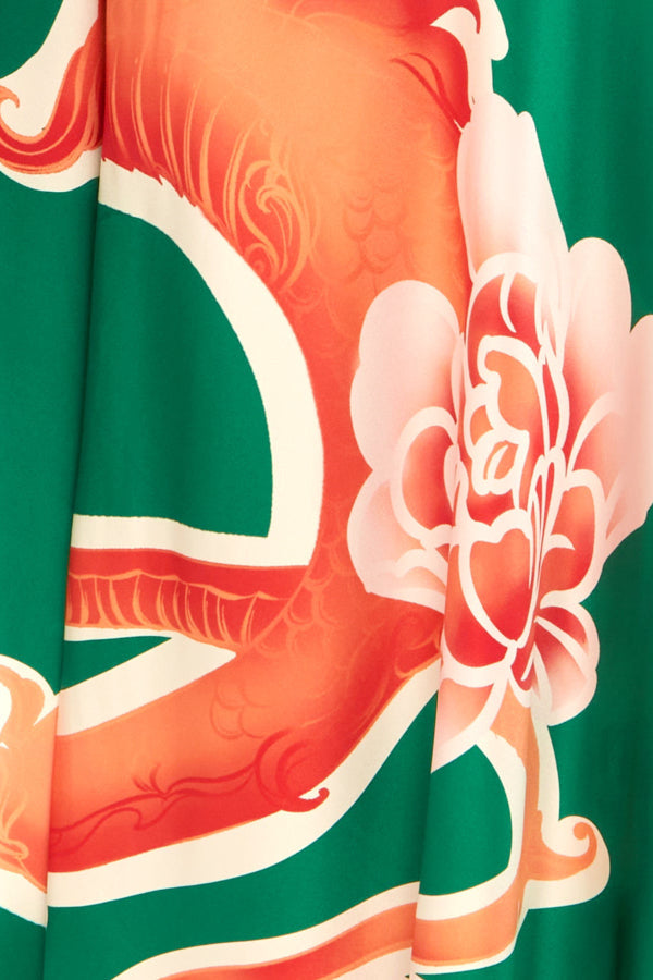 Mei One Shoulder Gown - Imperial Print