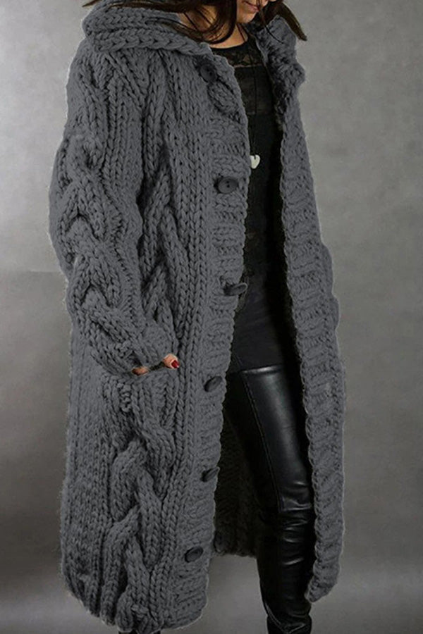 New cardigan large size sweater jacket Grey