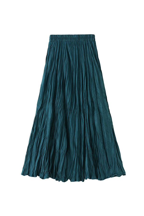 A-line mid-length winter skirt with sweater 4 one size
