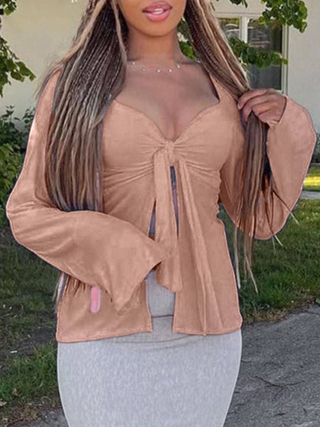 Chic Tie-Front Top – Flattering Fit