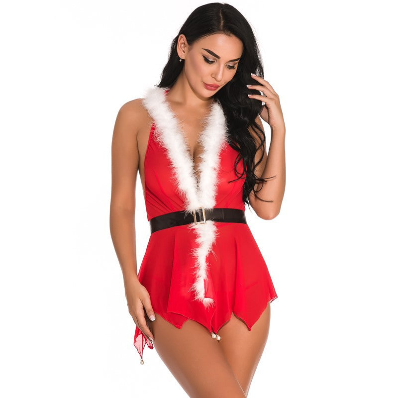 Christmas costume robe Red