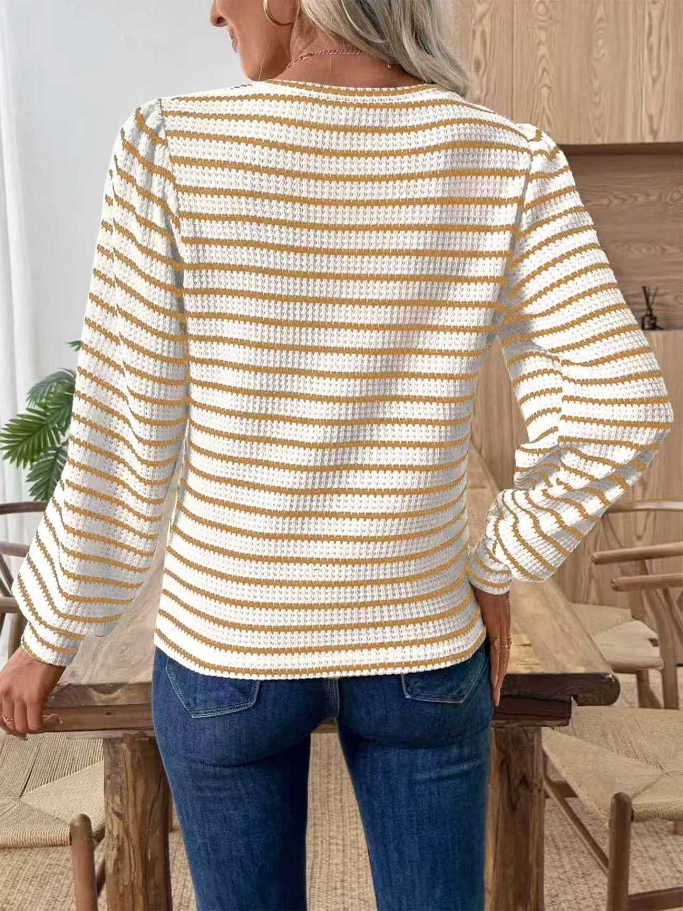 Textured Knit Long Sleeve – Soft Stretch Fit