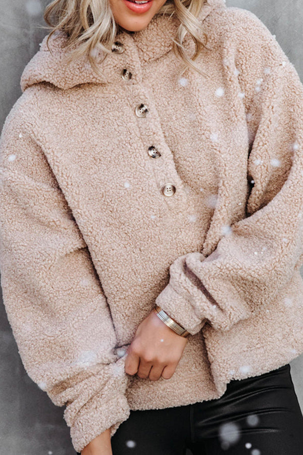 Fashionable Casual Long Sleeve Pullover Khaki