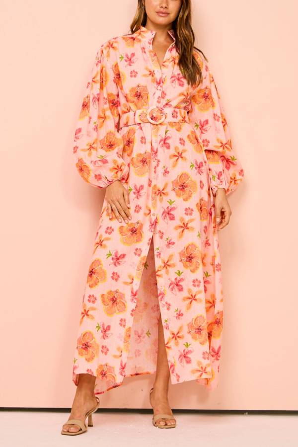 Palm Noosa Noddy Dress in Spanish Hibiscus