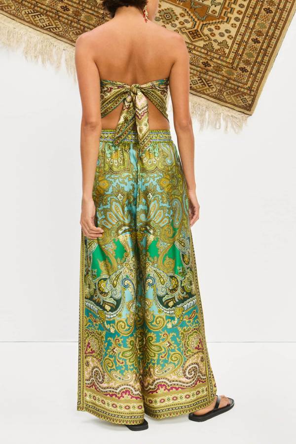 Clemenza Wide-Leg Silk Pants