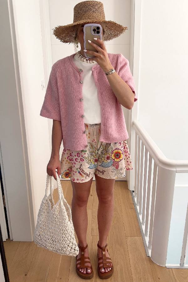 Pelagia Vest Pink one size