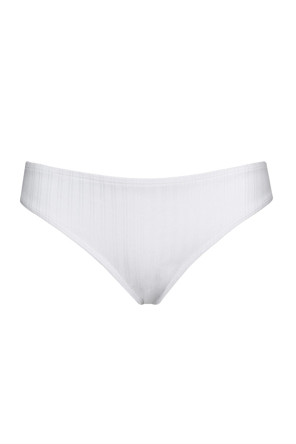 White Low Rise Bikini Bottoms