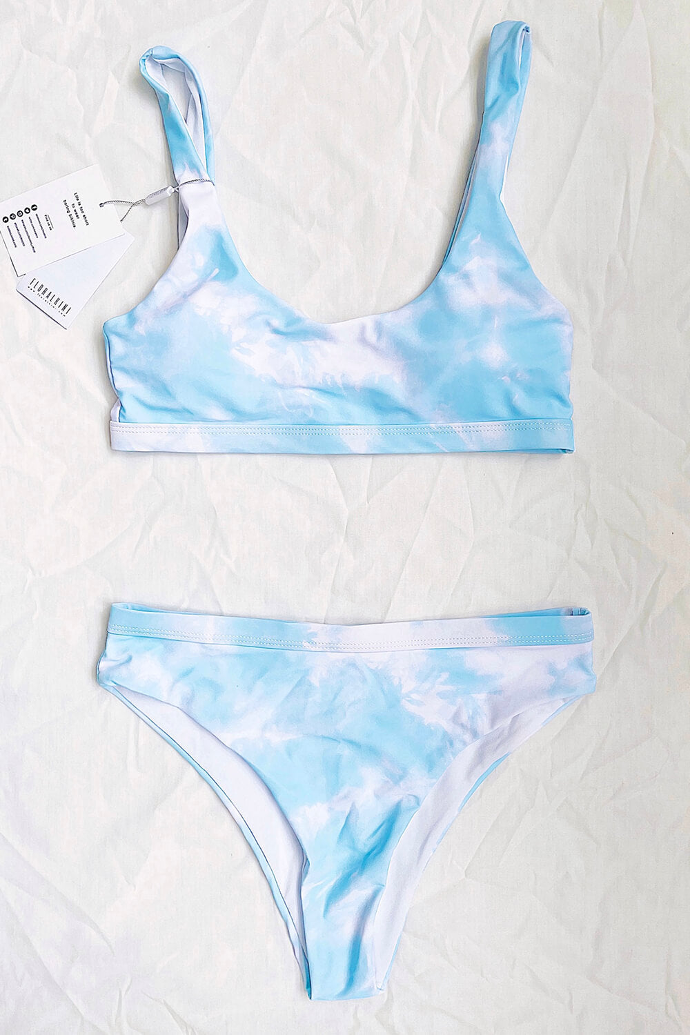 Lake Blue High Waist Bikini Bottom