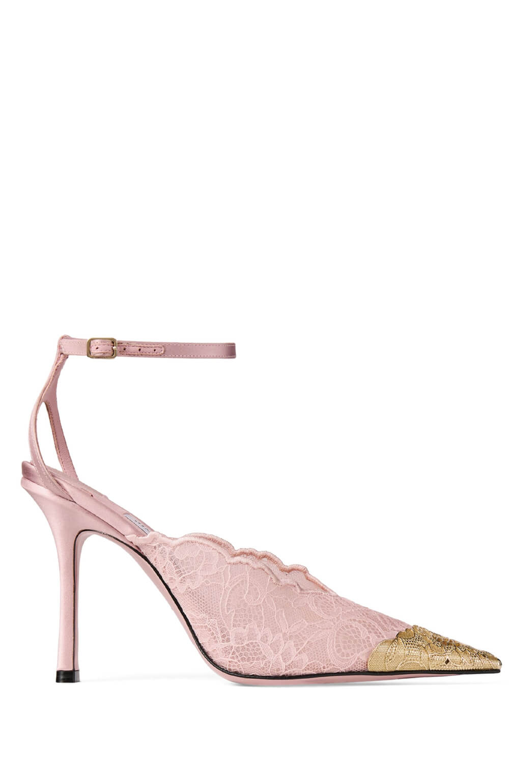 Lace Pointed Toe Stiletto Heeled Pumps