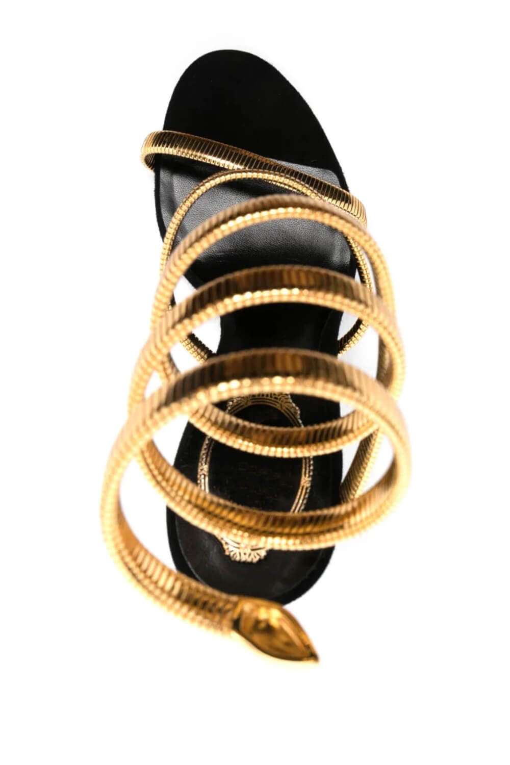 Metallic Ankle Wrap Around Open Toe High Heel Sandals