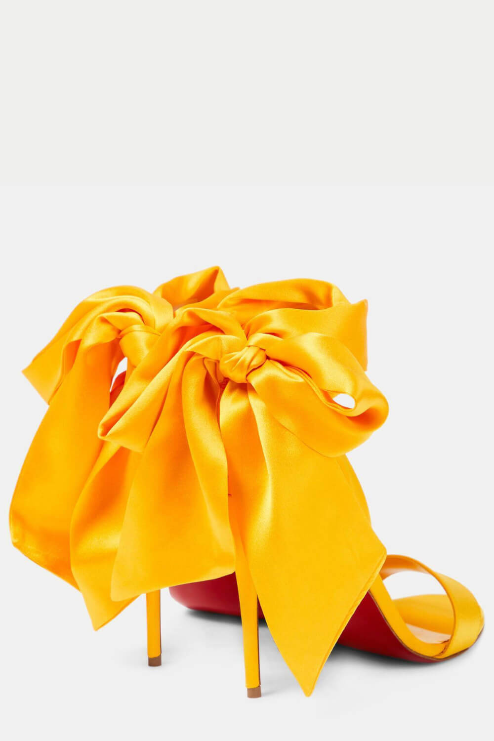 Satin Ribbon Ankle-Wrap Strappy Stiletto Sandals