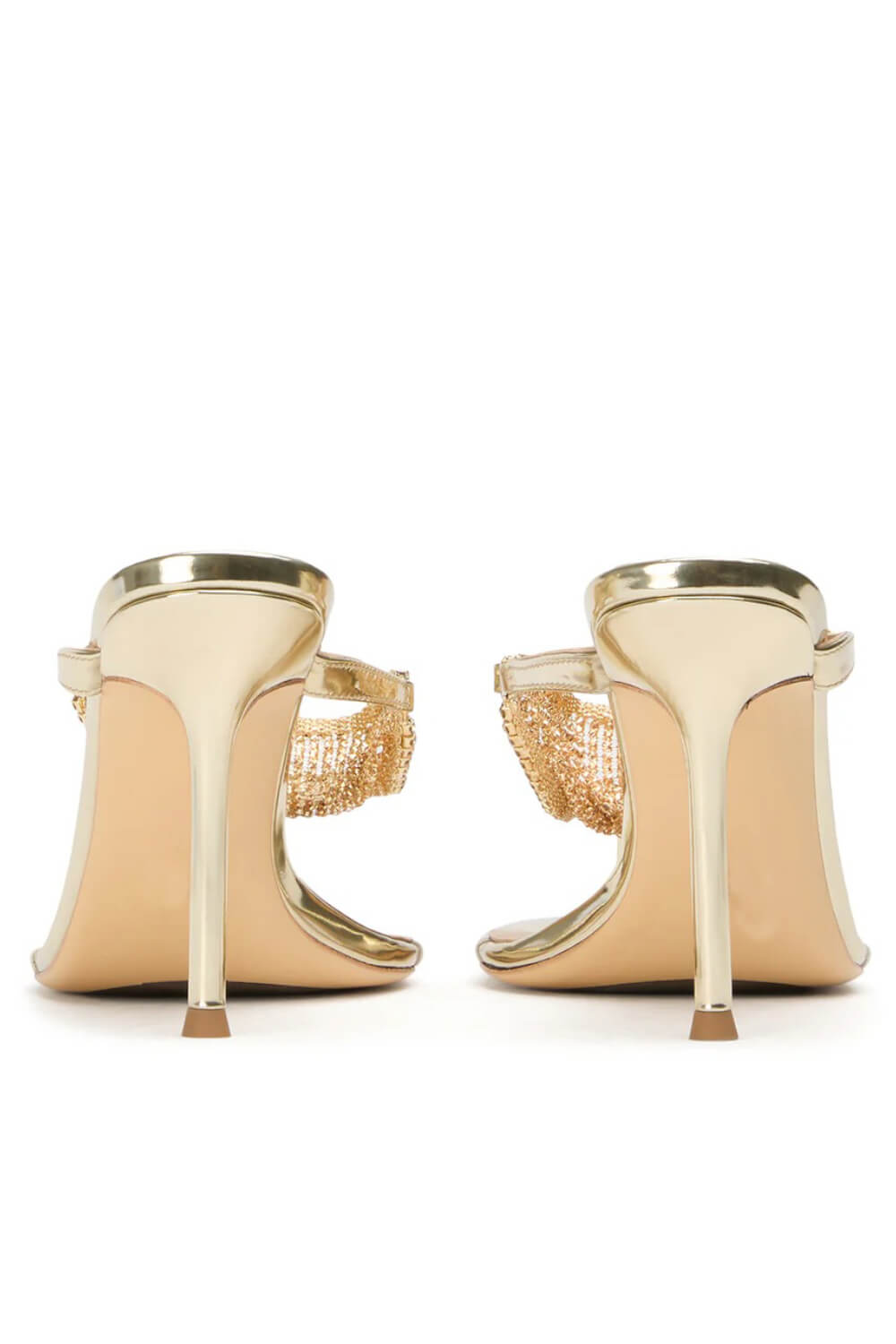 Crystal Embellished Toe Thong Stiletto Heel Sandals