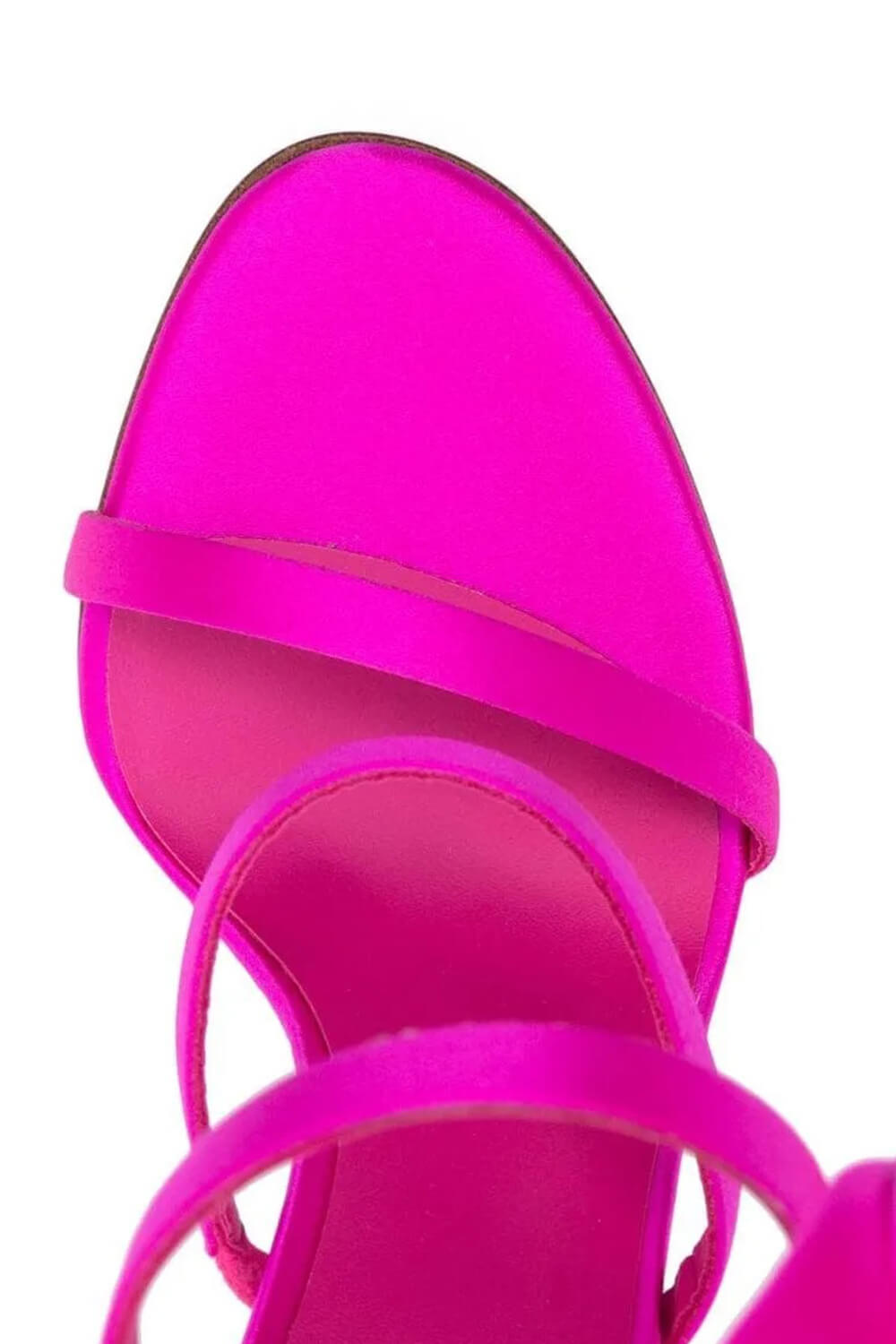 3D Rose Satin Ankle Wrap Around Stiletto Heel Sandals